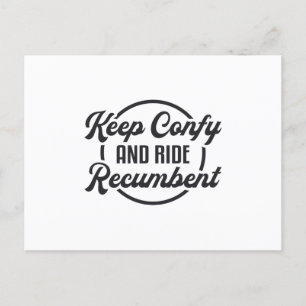 Tricycle Keep Confy And Ride Recumbent Trike Bike Postcard