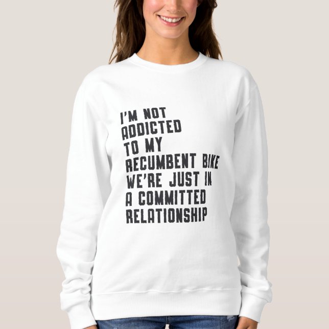 Tricycle Triker Recumbent Bike Trike Vintage Retro Sweatshirt (Front)