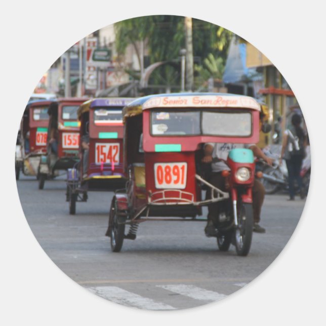 Tricycles Classic Round Sticker (Front)