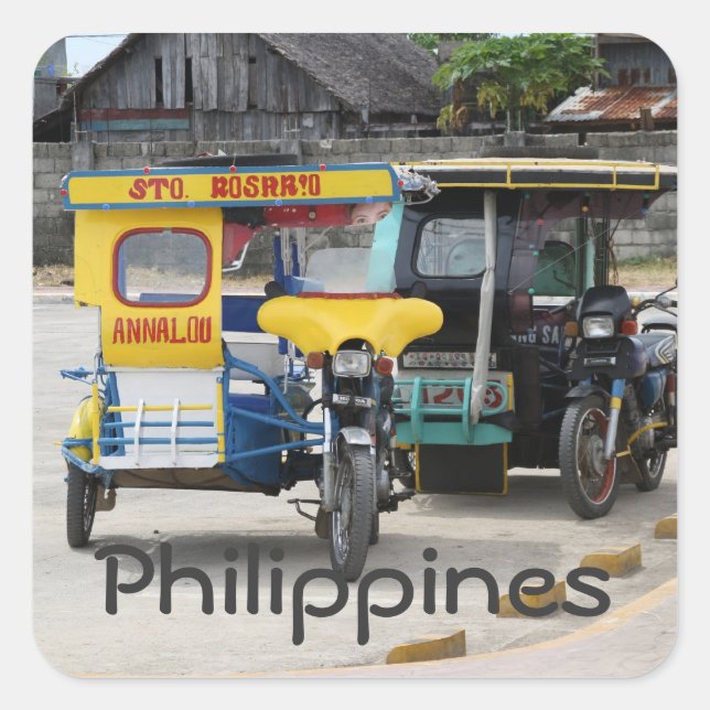 Tricycles Square Sticker (Front)