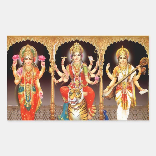 Tridevi Stickers - Version 2 (Front)