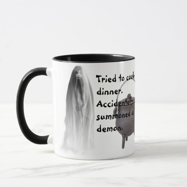 Tried To cook Dinner Accidentally Summoned a Demon Mug (Left)