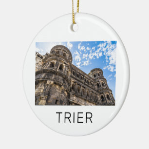 Trier Porta Nigra Rhineland Palatinate Germany Ceramic Tree Decoration