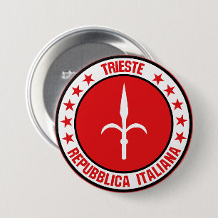 Trieste 7.5 cm round badge
