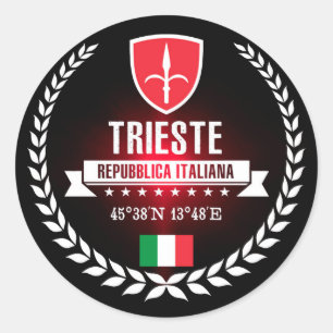 Trieste Classic Round Sticker