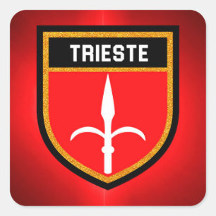 Trieste Flag Square Sticker