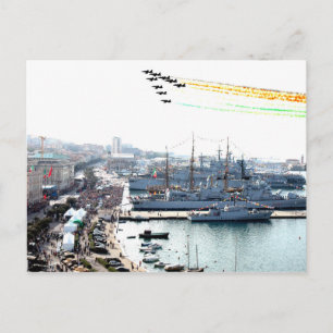 trieste frecce tricolori postcard