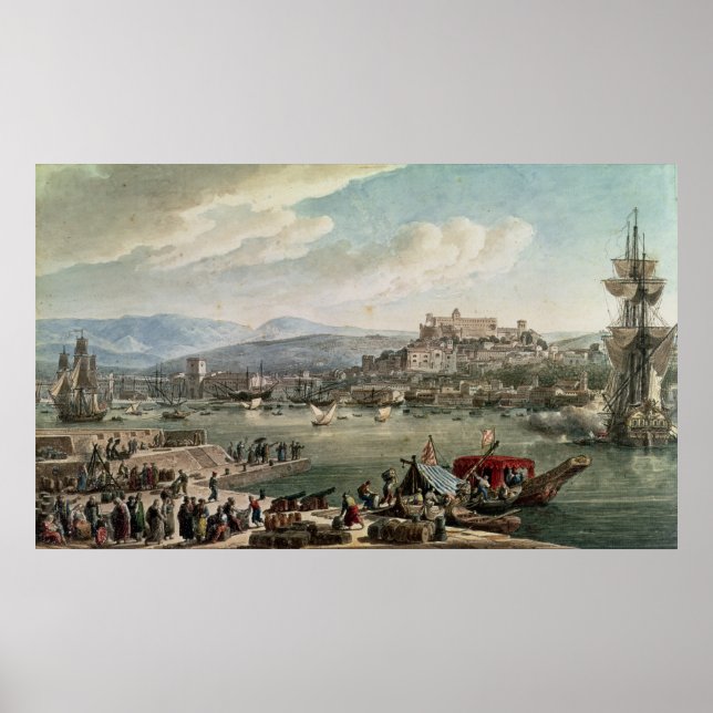 Trieste Harbor, 1802 Poster (Front)