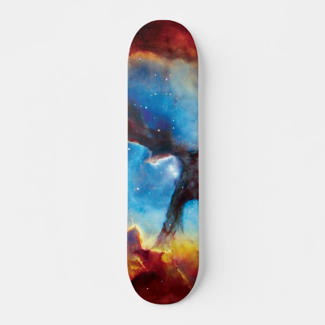 Trifid Nebula Colourful Hubble Outer Space Photo Skateboard (Front)