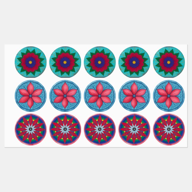 Triflor flower sticker sheet (Sheet)