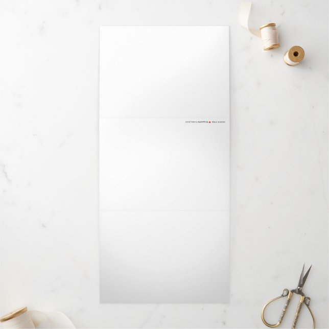 Trifold Letter Fold Holiday Card (Outside)