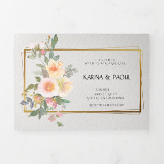 Trifold Letter Fold Invitation