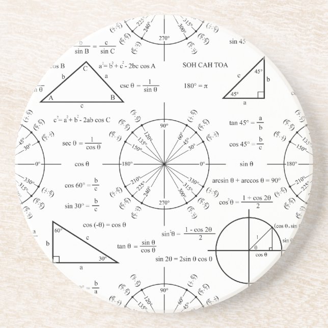 Trig & Triangles Coaster (Front)