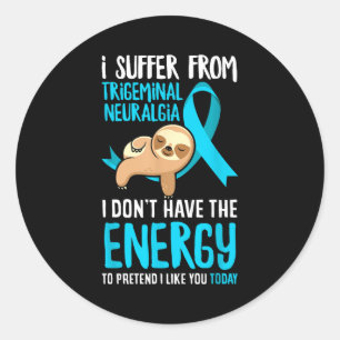 Trigeminal Neuralgia Awareness Apparel &amp; Trige Classic Round Sticker