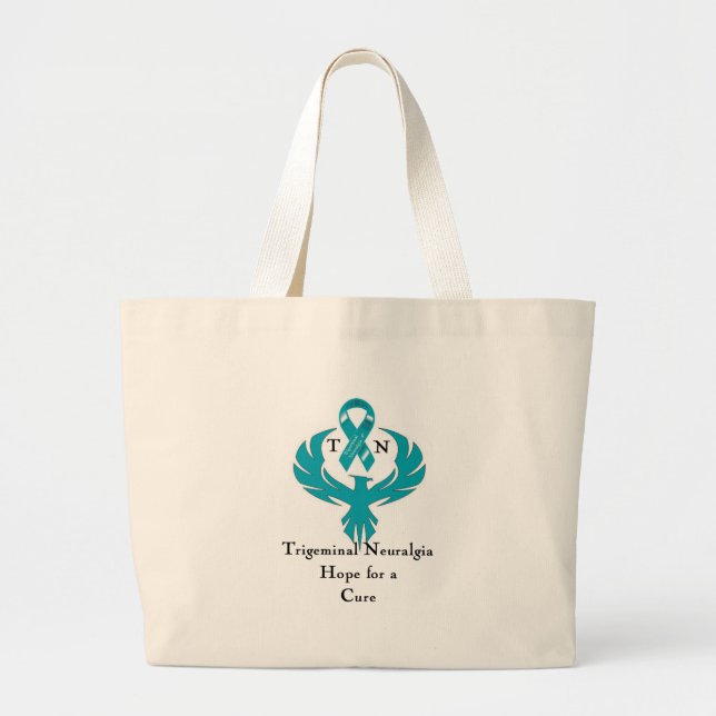 Trigeminal Neuralgia Awareness Large Tote Bag (Front)