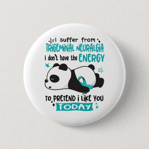 Trigeminal Neuralgia Awareness Month Ribbon Gifts 6 Cm Round Badge