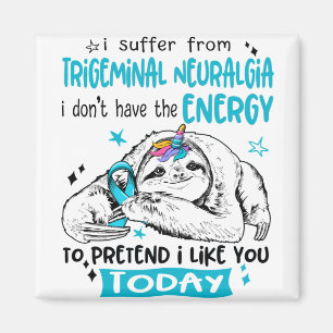 Trigeminal Neuralgia Awareness Month Ribbon Gifts Magnet