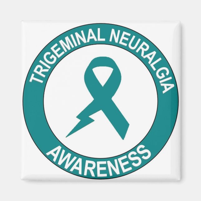 Trigeminal Neuralgia Bolt Ribbon Magnet (Front)