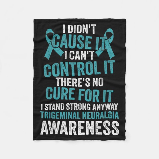 Trigeminal Neuralgia Warrior Fleece Blanket (Front)