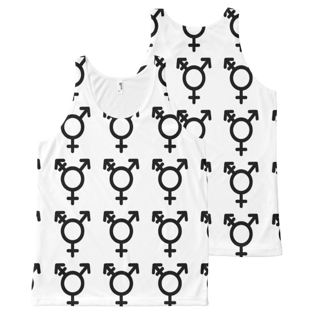 Trigender Pride All-Over Print Singlet (Front and Back)