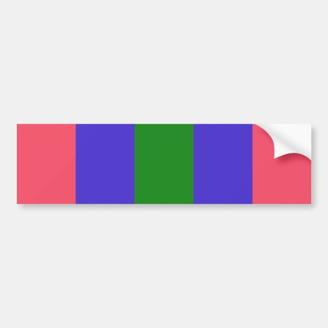 Trigender Pride Bumper Sticker (Front)
