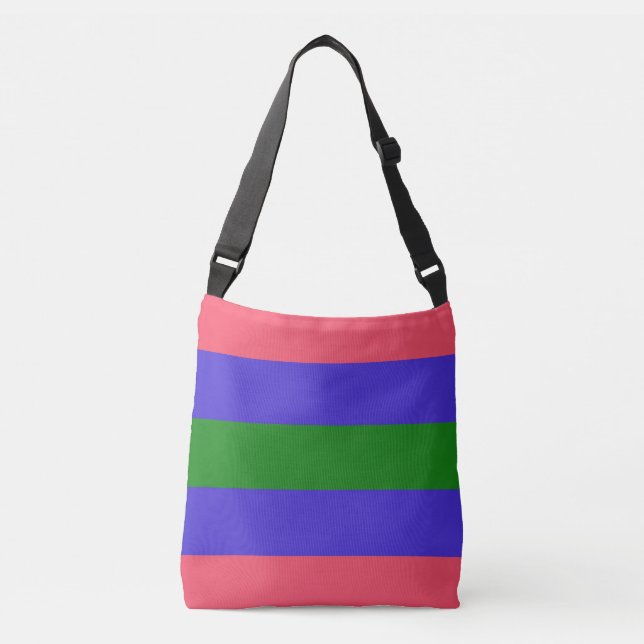 Trigender Pride Flag Crossbody Bag (Front)