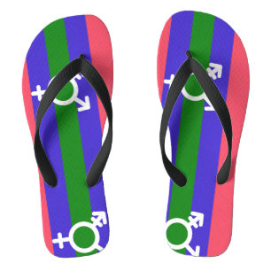 Trigender Pride Jandals