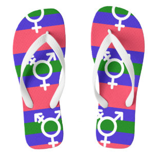 Trigender Pride Jandals