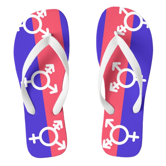 Trigender Pride Jandals (Footbed)