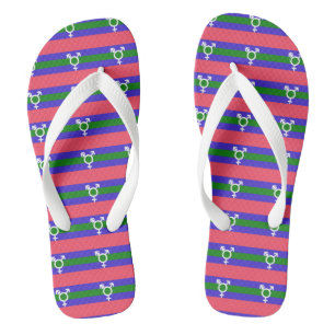 Trigender Pride Jandals