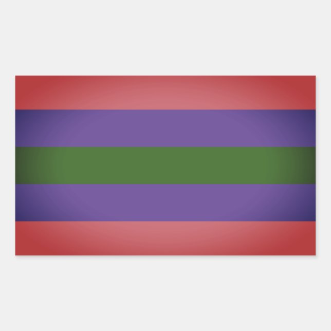 Trigender Pride Rectangular Sticker (Front)