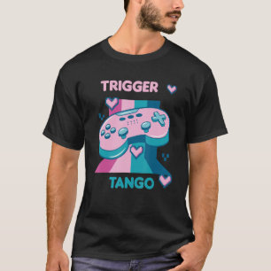 Trigger Tango Retro Funny Gamer Designs Present T-Shirt