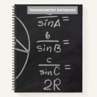 TRIGONOMETRY CHALKBOARD NOTES(BLACK) NOTEBOOK