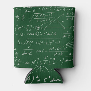 Trigonometry formulas geometric blackboard pattern can cooler