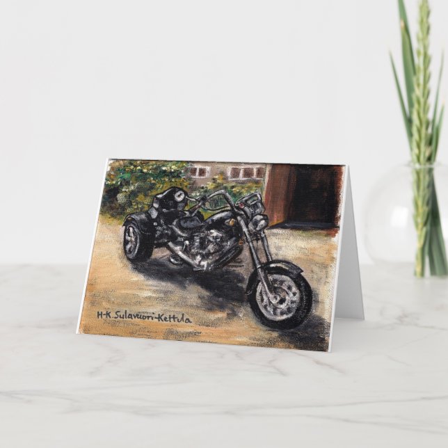 Trike motorcycle card (Front)
