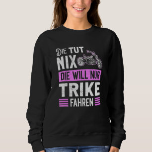 Trike Motorcycle Motif Tricycle Bike Trike Women Sweatshirt