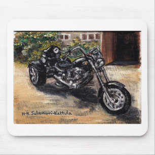 Trike motorcycle mouse pad