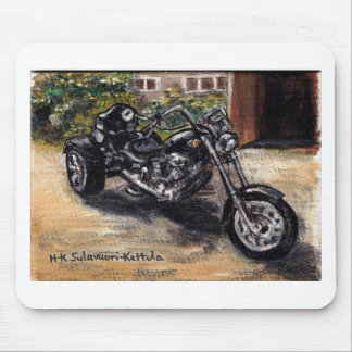 Trike motorcycle mouse pad