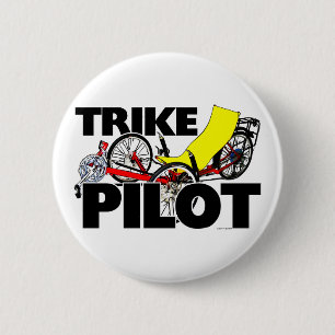 Trike Pilot 6 Cm Round Badge
