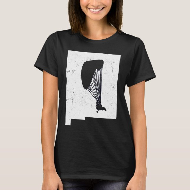 Trike Powered Parachute PPG PPC Pilot New Mexico V T-Shirt (Front)