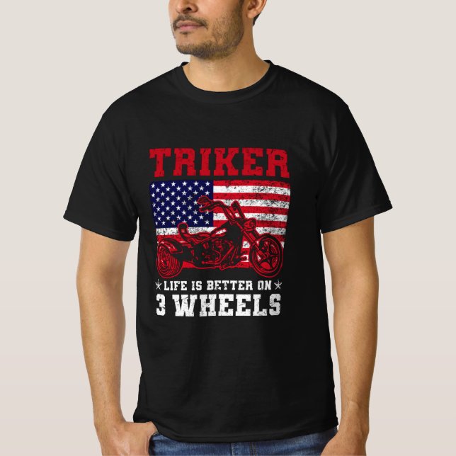 Trike Rider Gifts | Trike Triker Trikes Biker T-Shirt (Front)