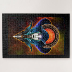Trilia Red Nebula Portrait Jigsaw Puzzle