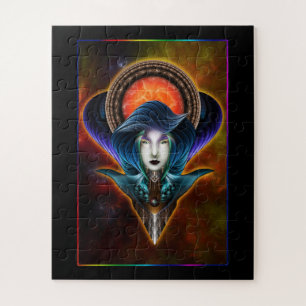 Trilia Red Nebula Portrait Jigsaw Puzzle