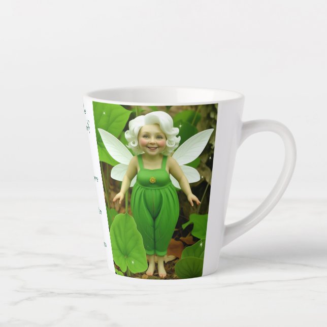 Trillium Fairy   Latte Mug (Right)