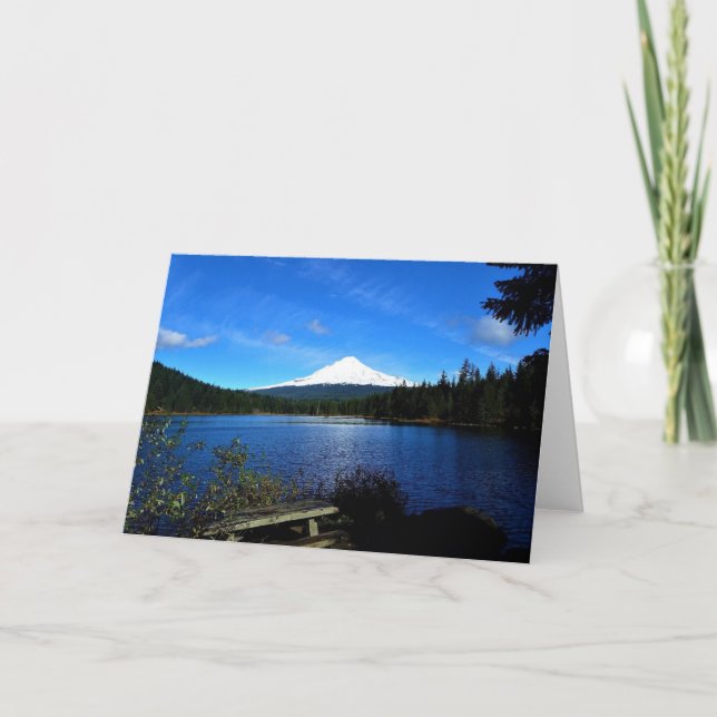 Trillium Lake, OR Card (Front)