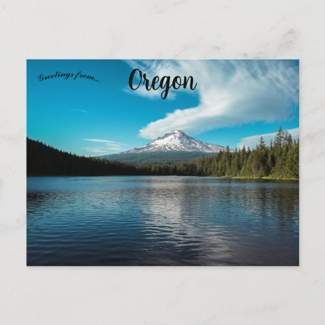 Trillium Lake Oregon Postcard (Front)