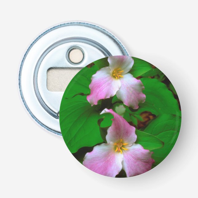 Trillium Wildflower Bottle Opener (Front)