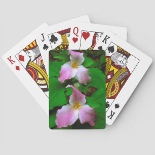 Trillium Wildflower Playing Cards