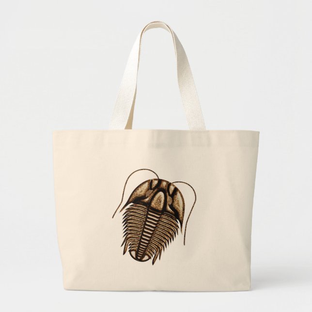 Trilobite Large Tote Bag (Front)