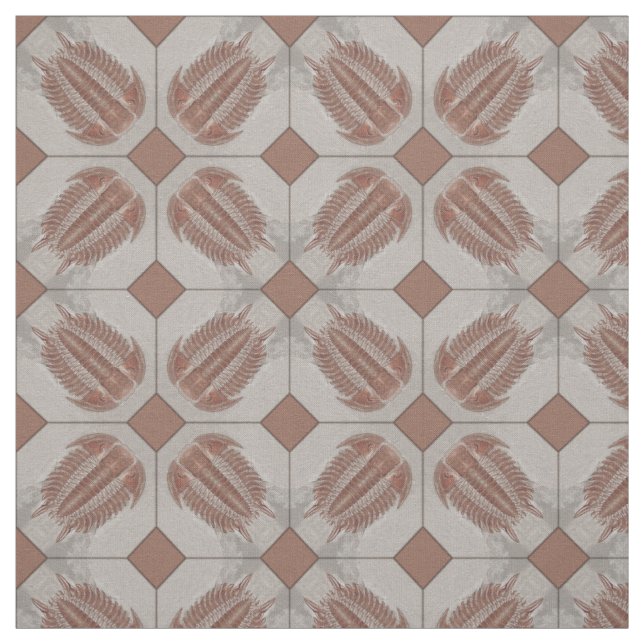 Trilobite Tile Fabric (Swatch)